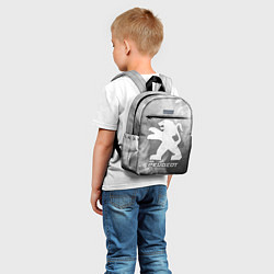 Детский рюкзак Peugeot - grey gradient, цвет: 3D-принт — фото 2
