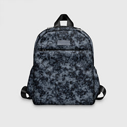 Детский рюкзак Темно серый мраморный узор, цвет: 3D-принт