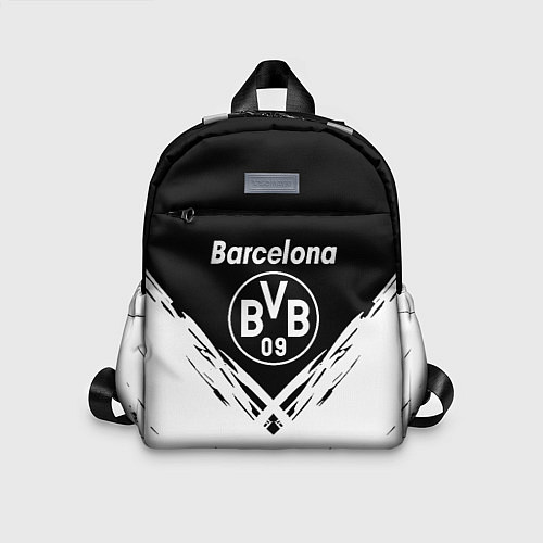 Детский рюкзак Barcelona x borussia краски / 3D-принт – фото 1