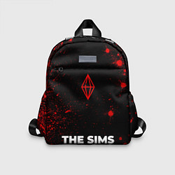 Детский рюкзак The Sims - red gradient по-центру, цвет: 3D-принт