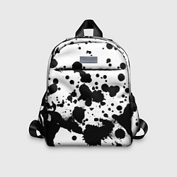 Детский рюкзак Брызги черной краски, цвет: 3D-принт