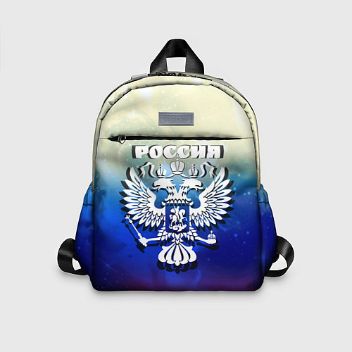 Детский рюкзак Россия и герб на фоне флага / 3D-принт – фото 1