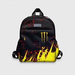 Детский рюкзак Monster energy абстрактные краски, цвет: 3D-принт