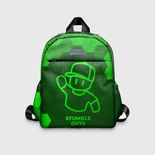 Детский рюкзак Stumble Guys - green gradient / 3D-принт – фото 1