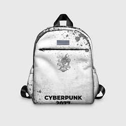 Детский рюкзак Cyberpunk 2077 - white gradient по-центру, цвет: 3D-принт