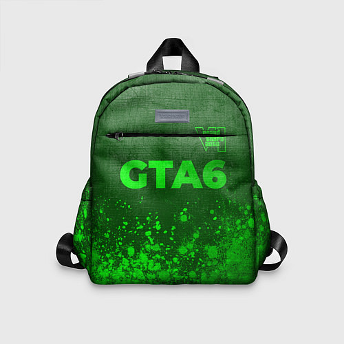 Детский рюкзак GTA6 - green gradient посередине / 3D-принт – фото 1