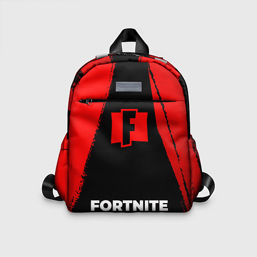 Детский рюкзак Fortnite - red gradient по-центру / 3D-принт – фото 1
