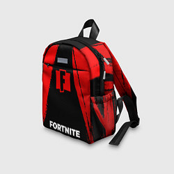 Детский рюкзак Fortnite - red gradient по-центру, цвет: 3D-принт — фото 2