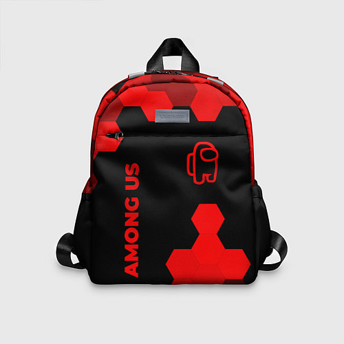 Детский рюкзак Among Us - red gradient вертикально / 3D-принт – фото 1