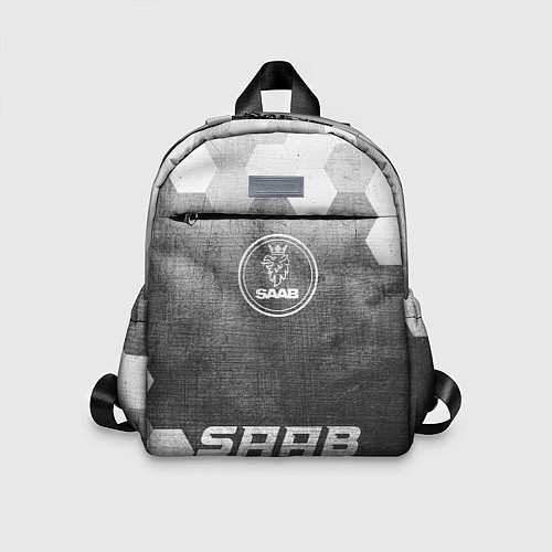 Детский рюкзак Saab - grey gradient по-центру / 3D-принт – фото 1