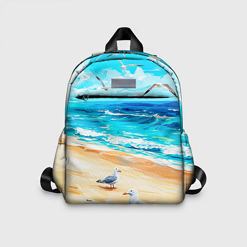 Детский рюкзак Море чайки пляж / 3D-принт – фото 1