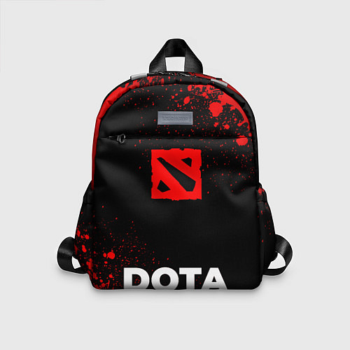 Детский рюкзак Dota - red gradient по-центру / 3D-принт – фото 1