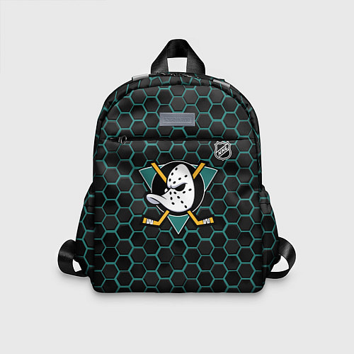 Детский рюкзак Анахайм Дакс - черные соты / 3D-принт – фото 1