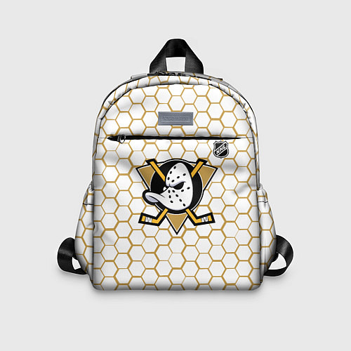 Детский рюкзак Анахайм Дакс - белые соты / 3D-принт – фото 1