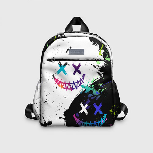 Детский рюкзак Неоновые брызги - жуткие улыбки / 3D-принт – фото 1