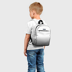 Детский рюкзак Из белого в чёрный градиент с точками, цвет: 3D-принт — фото 2