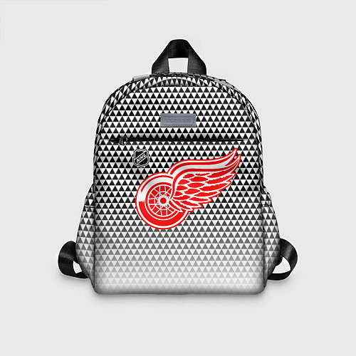 Детский рюкзак Детройт Ред Уингз - геометрический градиент / 3D-принт – фото 1