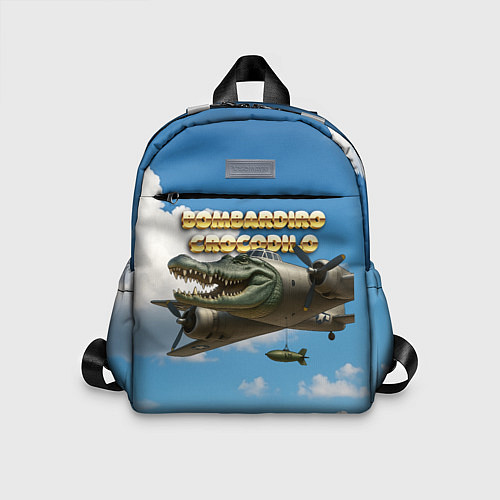 Детский рюкзак Bombardino Crocodillo мем / 3D-принт – фото 1