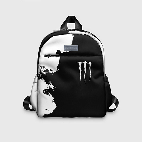 Детский рюкзак Monster energy краски белые / 3D-принт – фото 1