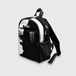 Детский рюкзак Monster energy краски белые, цвет: 3D-принт — фото 2
