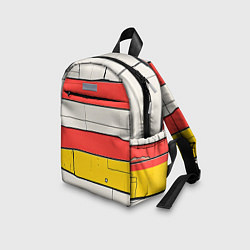 Детский рюкзак Красные полоски, цвет: 3D-принт — фото 2