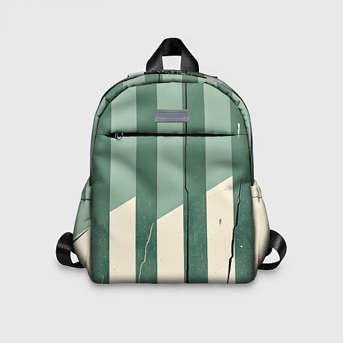Детский рюкзак Зеленые полосы / 3D-принт – фото 1