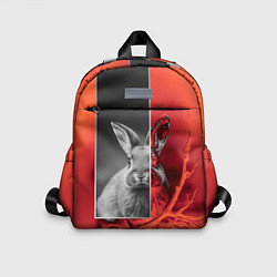 Детский рюкзак Хмурый кролик, цвет: 3D-принт