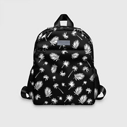 Детский рюкзак Текстура черной гавайской рубашки, цвет: 3D-принт