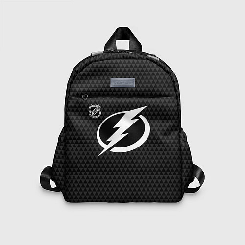 Детский рюкзак Тампа Бэй Лайтнинг - черные треугольники / 3D-принт – фото 1