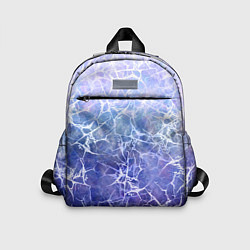 Детский рюкзак Абстракция - white web on blue background
