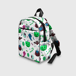 Детский рюкзак Halloween light green pumpkin - паттерн, цвет: 3D-принт — фото 2