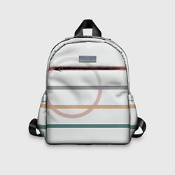 Детский рюкзак Stripes and circle, цвет: 3D-принт
