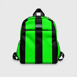 Детский рюкзак Color green black line, цвет: 3D-принт
