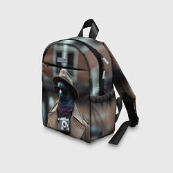 Детский рюкзак Голубь шпион с ретро фотокамерой, цвет: 3D-принт — фото 2