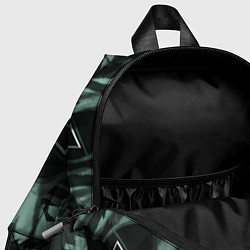 Детский рюкзак Номер 456 на фоне масок игры в кальмара, цвет: 3D-принт — фото 2