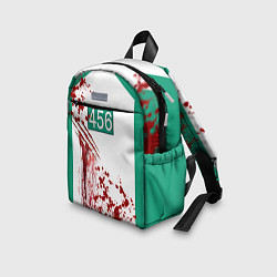 Детский рюкзак Кровавая форма игрока 456 из игры в кальмара, цвет: 3D-принт — фото 2