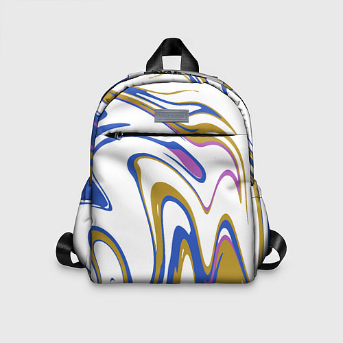 Детский рюкзак Цветные вихри / 3D-принт – фото 1
