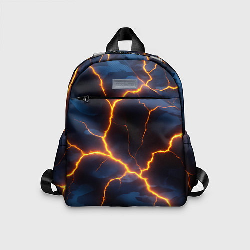 Детский рюкзак Молния на камуфляжной текстуре / 3D-принт – фото 1