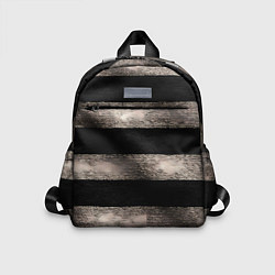 Детский рюкзак Черно-белая тельняшка текстура, цвет: 3D-принт