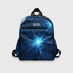 Детский рюкзак Синий камуфляж со вспышками, цвет: 3D-принт