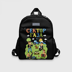 Детский рюкзак Сектор газа, мультяшный стиль, цвет: 3D-принт