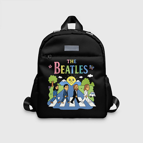 Детский рюкзак The Beatles, мультяшный стиль / 3D-принт – фото 1