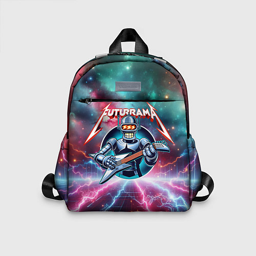 Детский рюкзак Гитарист Бендер рок группы Футурама / 3D-принт – фото 1