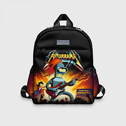 Детский рюкзак Bender is a hard rock guitarist - Futurama, цвет: 3D-принт