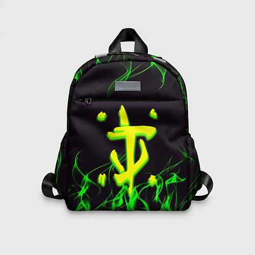 Детский рюкзак Doom кислотное лого / 3D-принт – фото 1