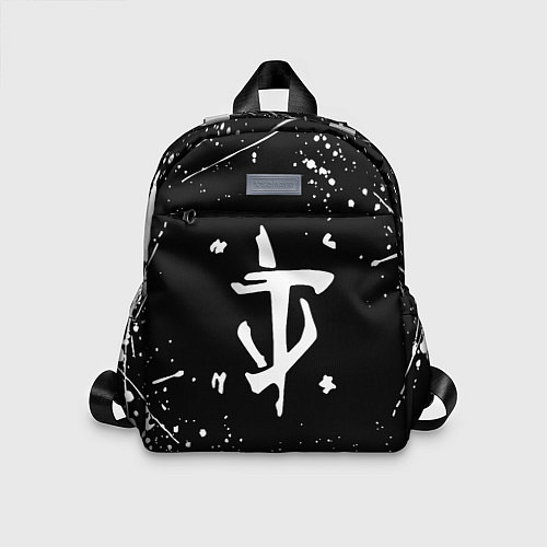 Детский рюкзак Doom краски белые / 3D-принт – фото 1