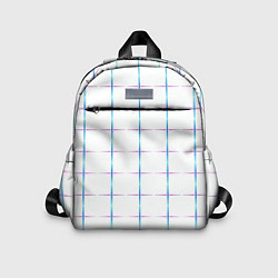 Детский рюкзак Color white blue stripes, цвет: 3D-принт