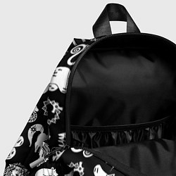 Детский рюкзак Doom anime black pattern, цвет: 3D-принт — фото 2