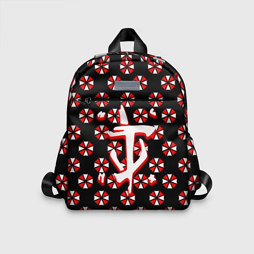 Детский рюкзак Doom x resident evil pattern / 3D-принт – фото 1