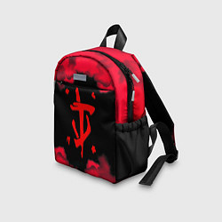 Детский рюкзак Doom огненные краски, цвет: 3D-принт — фото 2